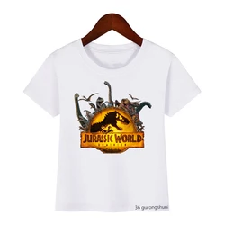 Camiseta Jurassic World dinosaurio niños – Algodón suave verde