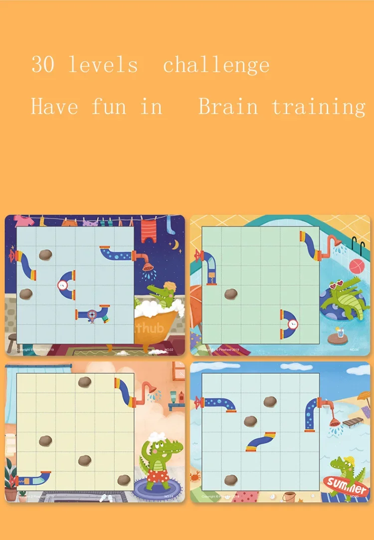 Rompecabezas de cocodrilo con solución para niños, rompecabezas de 30 desafío con solución, juguete para mejorar la capacidad de pensar lógico - imagen 3