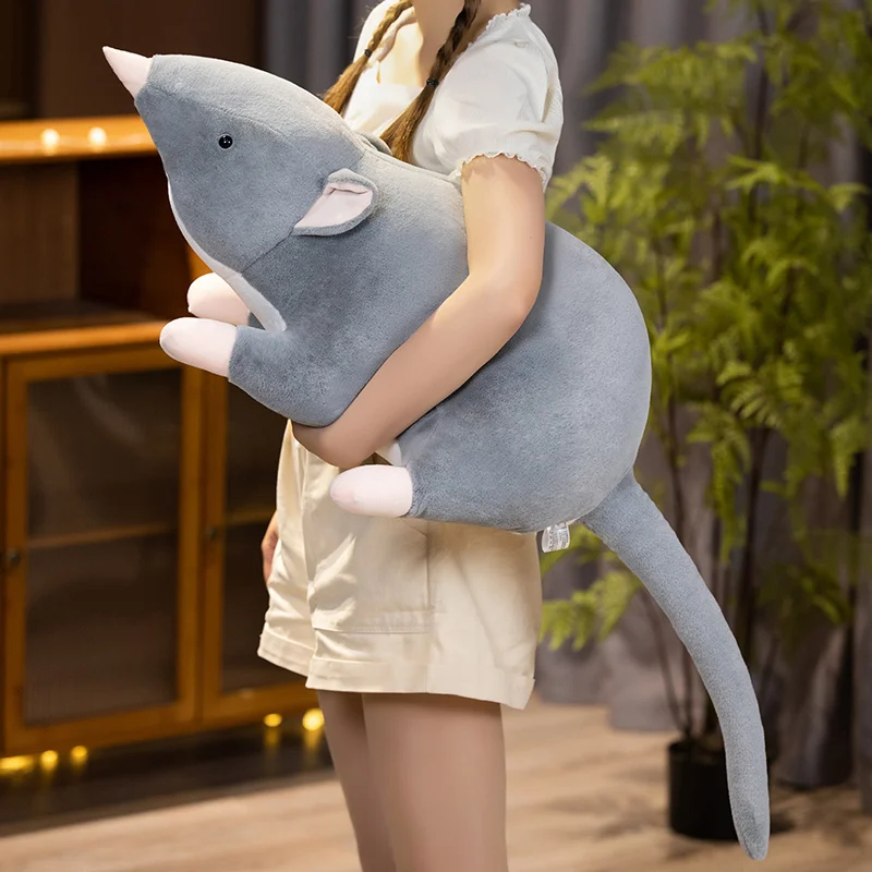 Peluche de ratón realista – Juguete suave relleno para niños - imagen 4