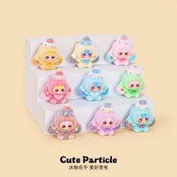 9 unids/set bebé tres figuras de juguete serie postre conejo estatuilla decoración de escritorio modelo adornos juguetes niños niñas regalos de navidad