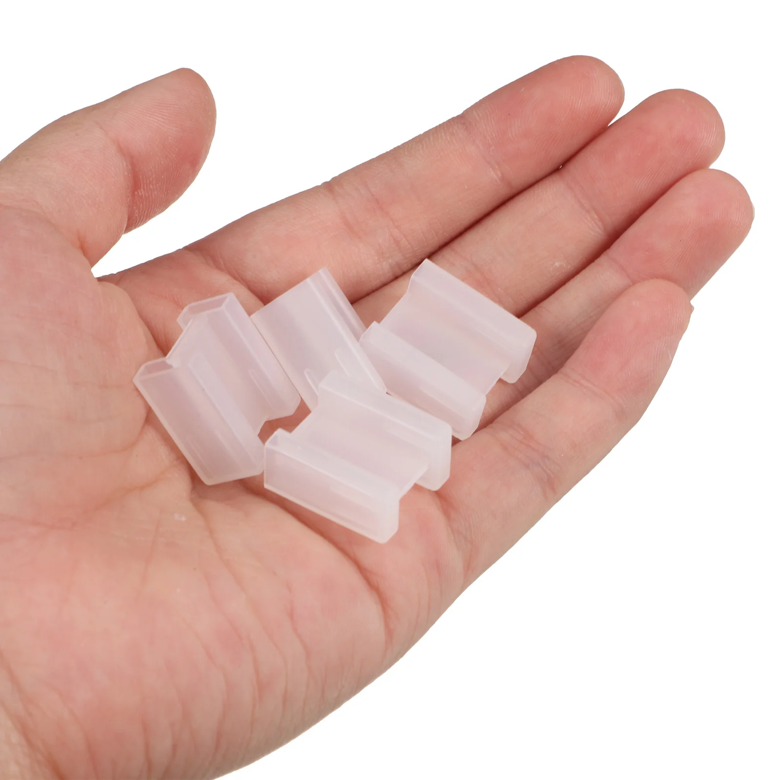 100 Uds Protector de pie de enchufe cubierta protectora de enchufe de alimentación tapa de toma de corriente Protector de enchufe cubierta de seguridad de salida escudo - imagen 4