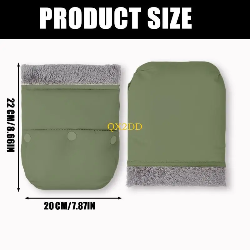 QX2D Guantes para cochecito bebé – Aislamiento térmico y forro suave - imagen 5