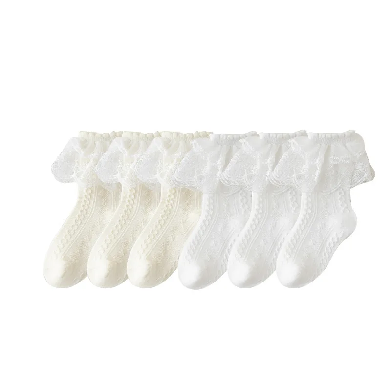 Calcetines de Princesa con Encaje para Niñas – Algodón transpirable - imagen 3