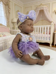 Muñeca reborn LouLou de silicona – Bebé niña de piel oscura