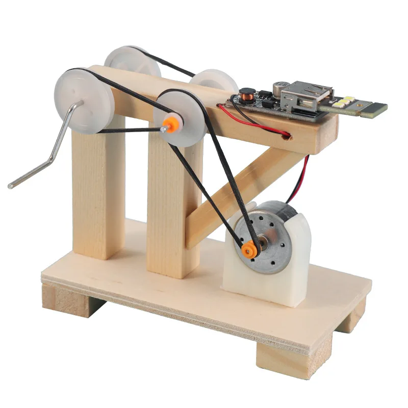 Kit de vapor DIY generación de energía a mano ciencia educativa montaje de madera juegos de construcción juguetes para niños experimento de física