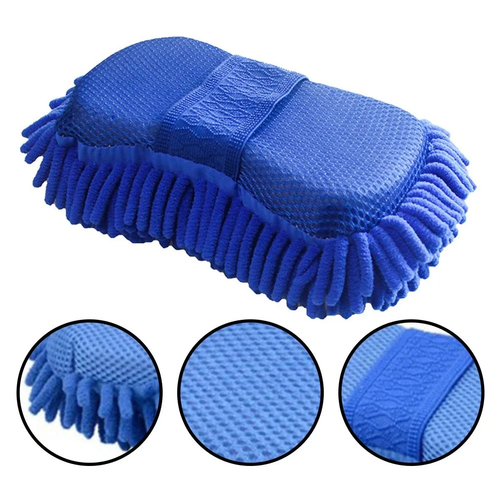 Cepillo de lavado para el cuidado del Chenille, esponja para lavado de coches, almohadilla de microfibra para lavado de coches, toalla de lavado, guantes para automóvil, accesorios de estilismo, Gadget - imagen 3