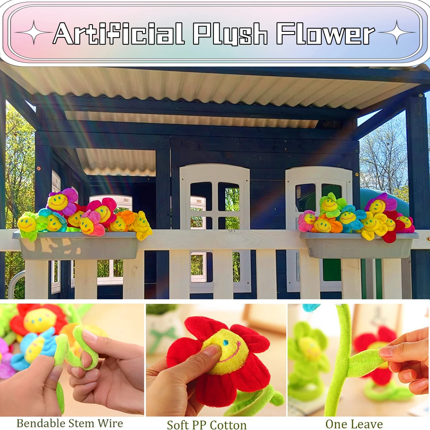 Disfraz de hada con girasoles felpa para cumpleaños infantiles - imagen 4