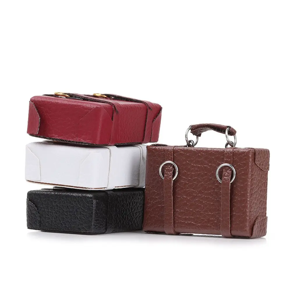 Maleta miniatura 1:12 muñecas cuero - vista principal