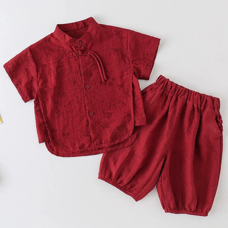 Conjunto infantil rojo para primavera y verano - imagen 5