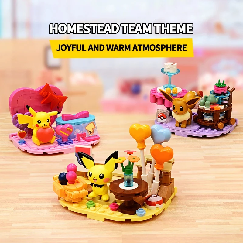 Bloques de construcción Pokémon con Pikachu y Psyduck – Decoración infantil - imagen 5