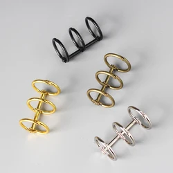 Carpeta de hojas sueltas de Metal, 2 piezas, 3 anillos para cuaderno, álbum, álbum de recortes, papelería, carpeta de oficina