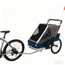 Remolque de bicicleta 3 en 1 – Cochecito jogger con freno para niños
