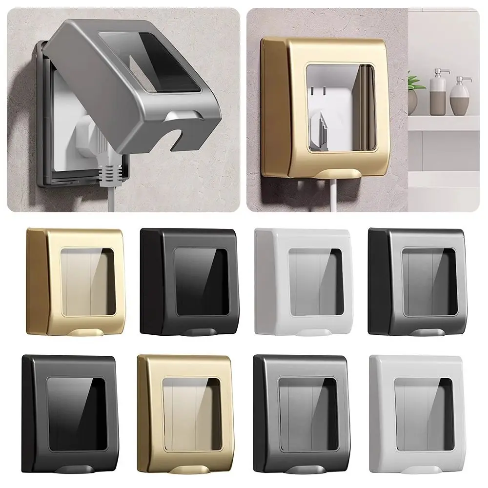 Cubierta protectora de interruptor tipo 86, Protector de enchufe autoadhesivo transparente, cubierta impermeable para interruptor a prueba de salpicaduras