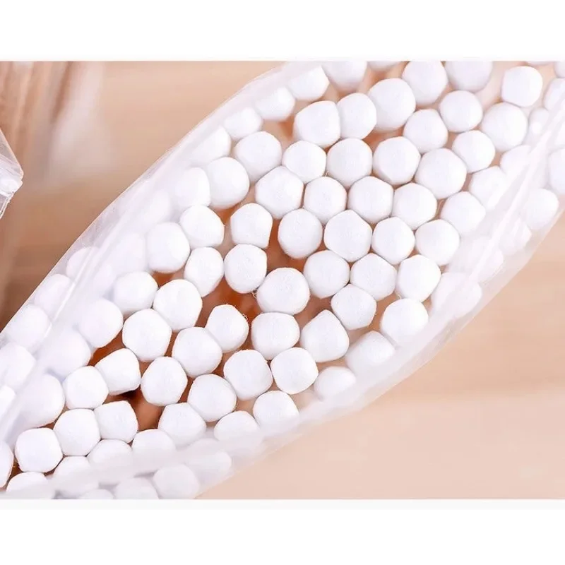 100 Uds. Hisopos de algodón puro seguros coloridos para bebés, hisopos de maquillaje de limpieza de doble cabezal para limpieza de fosas nasales de orejas - imagen 3