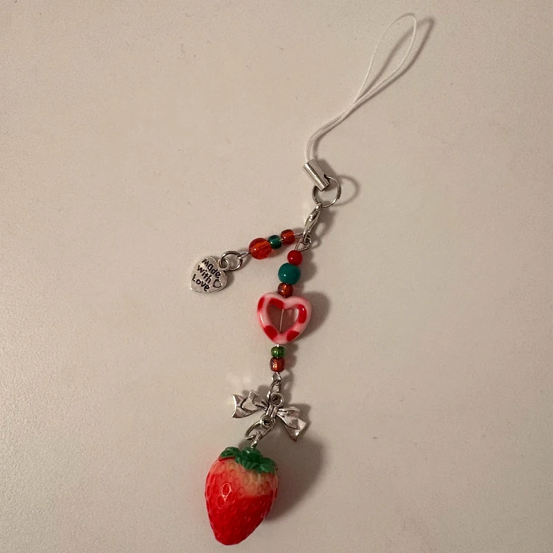 Cordón estético móvil con fresas y frutas encantadoras para niñas