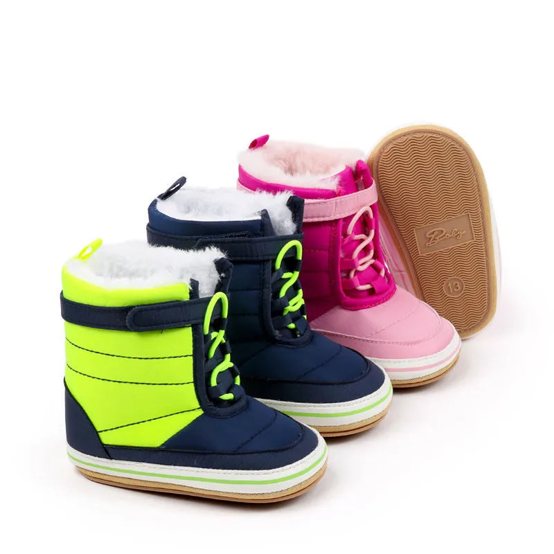 Botas acolchadas de felpa infantil para invierno - imagen 2