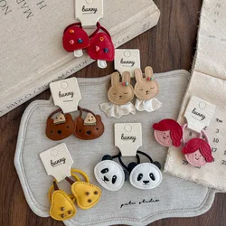 Banda para el cabello de dibujos animados de setas y conejos para niños, banda de goma, coleta, cuerda para el cabello, accesorios para el cabello para niñas y niños