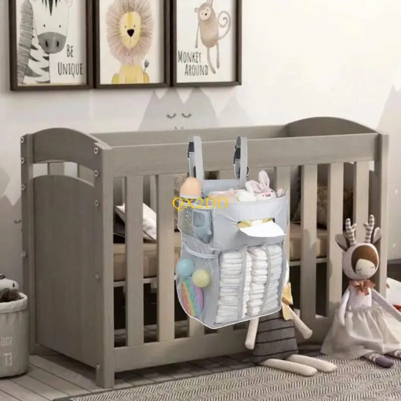 Bolsa pañales QX2D gran capacidad, bolsa pañales reutilizable, contenedor organizador multifunción - imagen 3