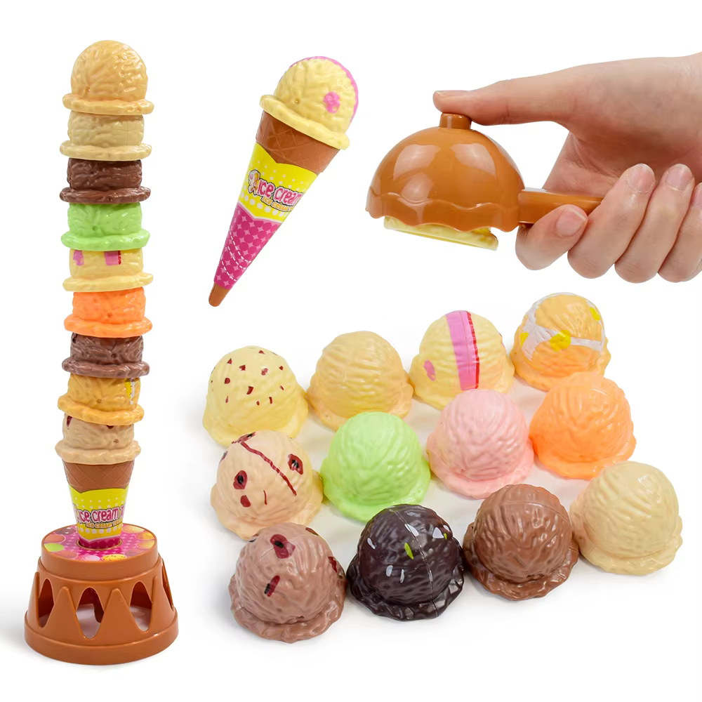 Juguete educativo de cocina helado apilable para bebé - imagen 2