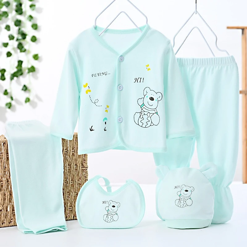 Conjunto de ropa suave de algodón para recién nacido Unisex, conjunto de ropa interior para bebé con bonito oso de dibujos animados, ropa de descanso y prendas de vestir navideñas para niños y niñas - imagen 4