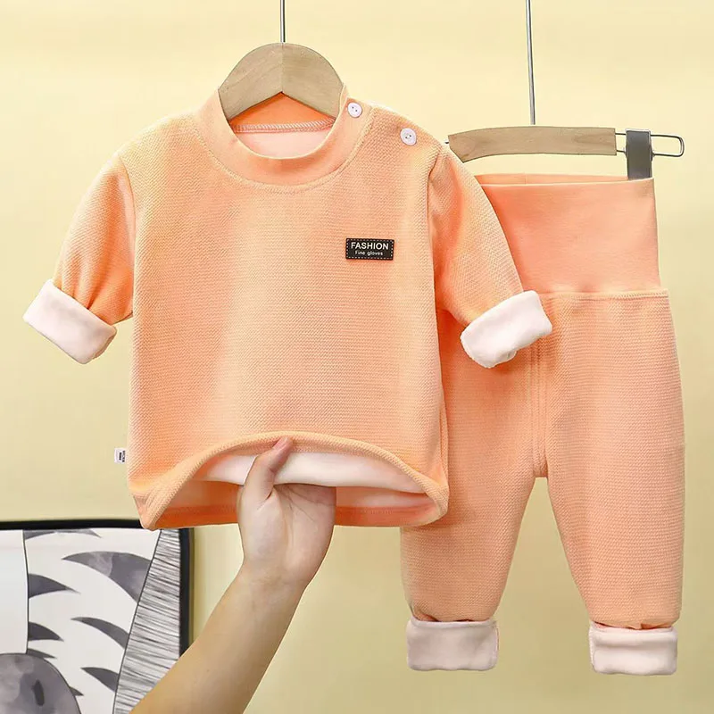 Conjunto de ropa interior térmica acolchada para niños de invierno - imagen 2