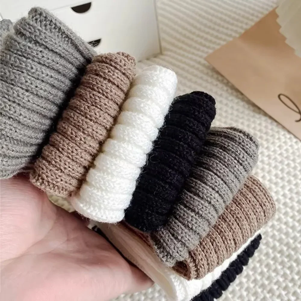 Calcetines tubo para niñas con orejas de conejo y volantes tejidos Y2K - imagen 4