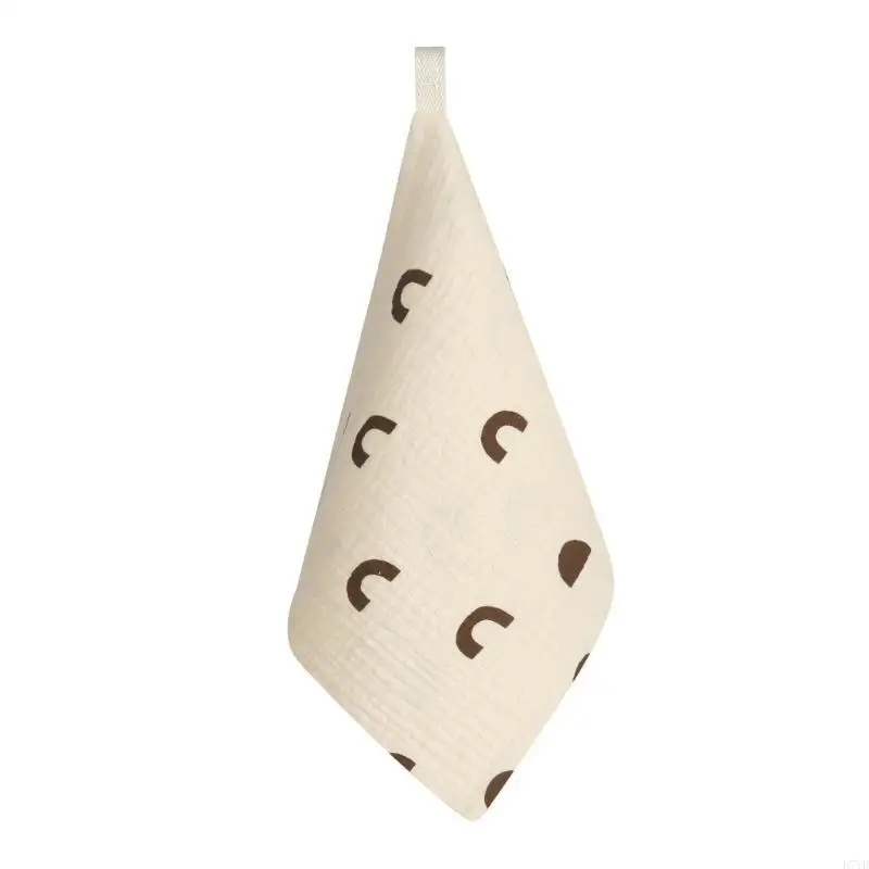 D7YD paño suave para del bebé, toalla limpieza algodón para bebé recién nacido, Baberos para alimentar, pañuelo, - imagen 3