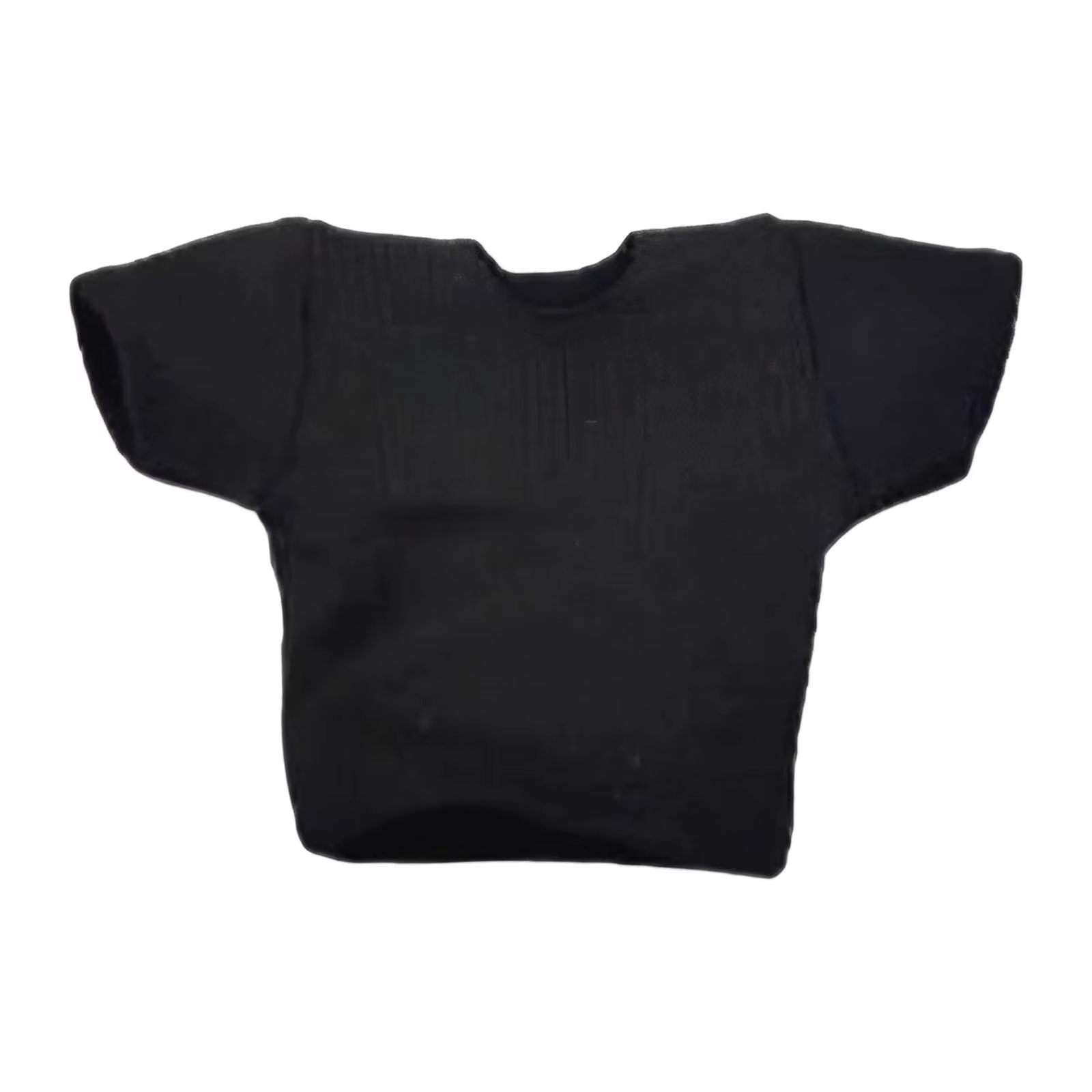 Camisa negra corta estilo hip hop para figuras de acción