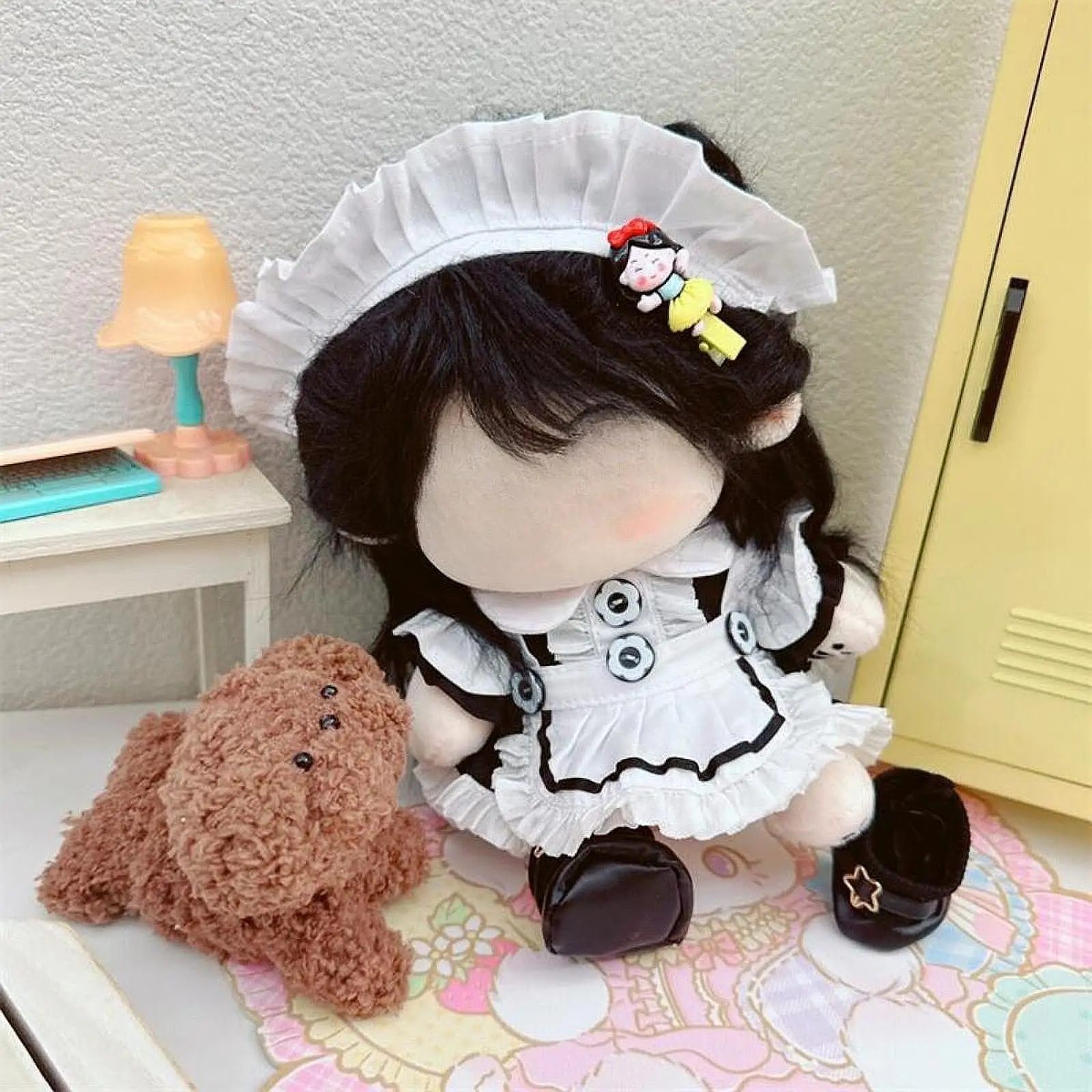 Cotton Doll Apron Maid Suit Pretend Play Educational Clothing Fashion Make Your