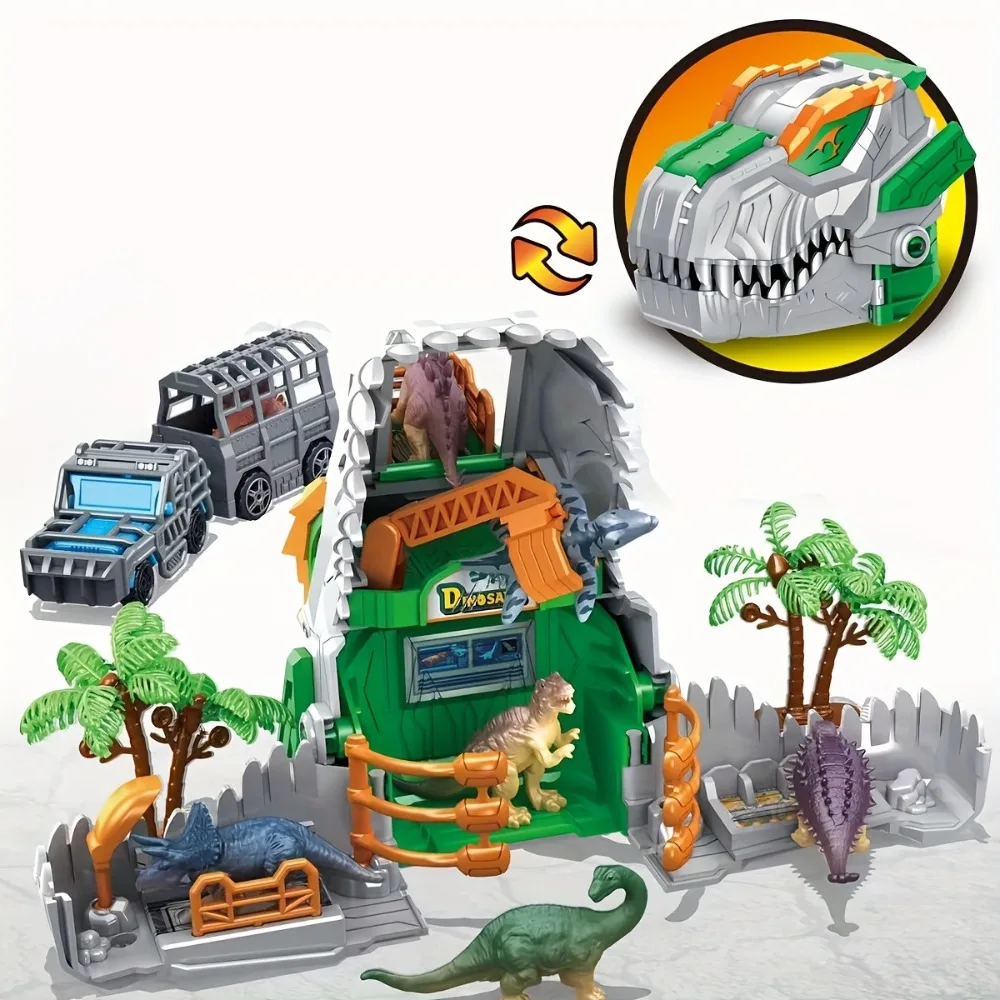 Jurassic Park Dino Juguete educativo con figuras dinosaurio y camión - imagen 4