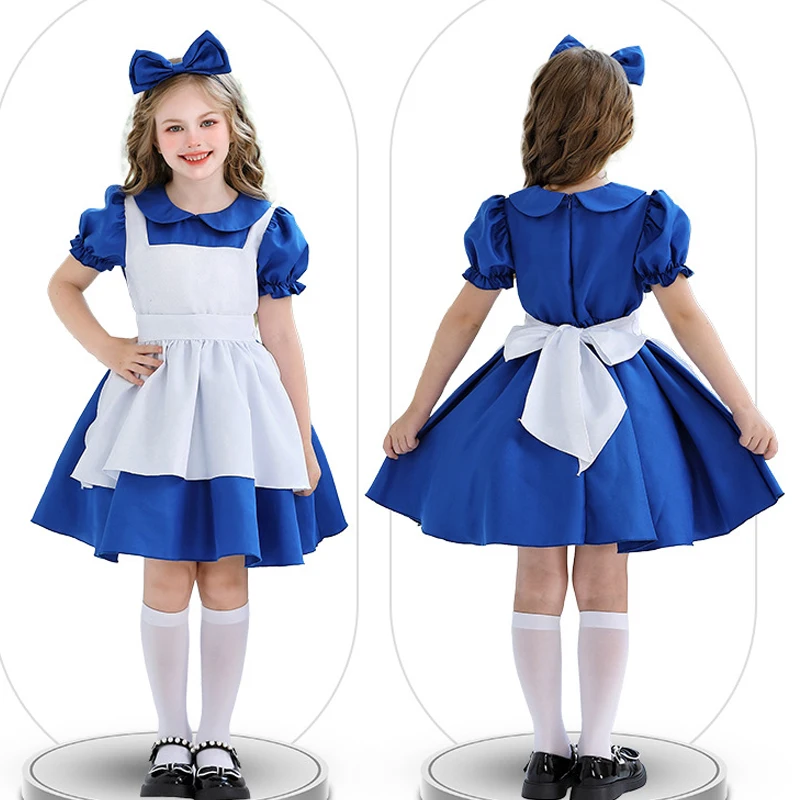 Disfraz de princesa Alicia Maravillas para niña Carnaval Halloween - imagen 4