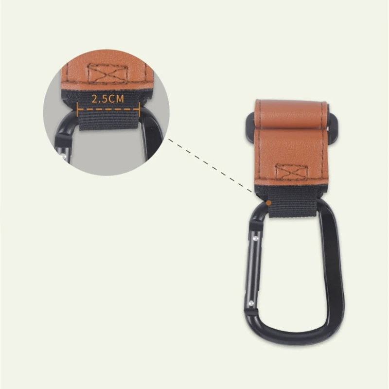Gancho para cochecito con mosquetón mejorado – Accesorio universal - imagen 3