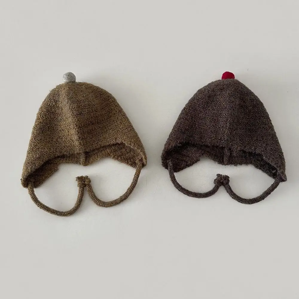 Gorro cómodo y elástico, gorro de lana suave y transpirable, gorro cálido y acogedor para niños y niñas - imagen 5