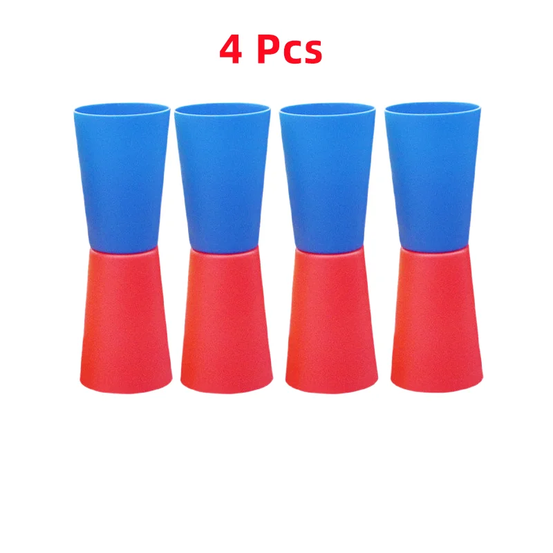 4 Pcs blue-red