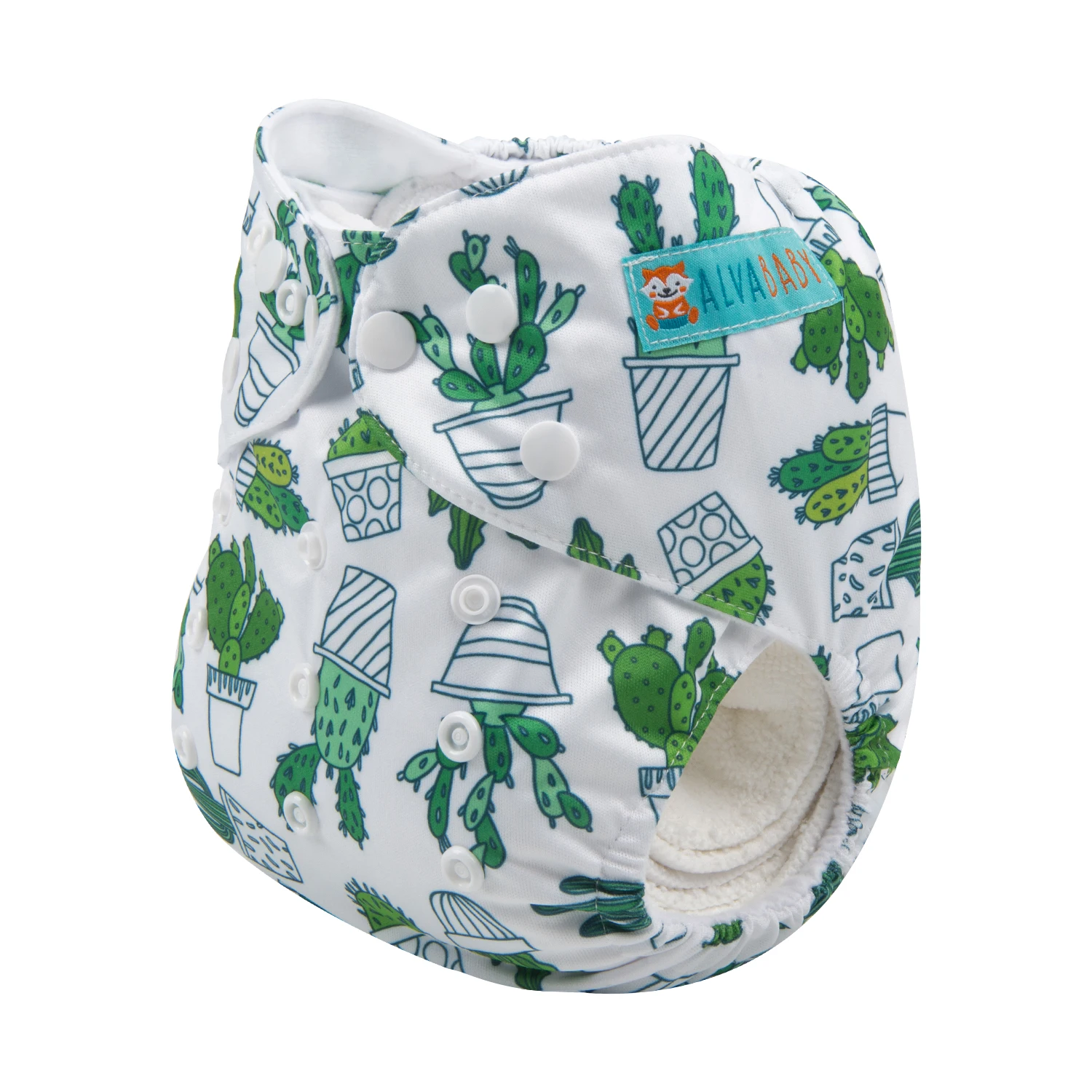 Alvababy pañales de tela ecológicos con cubierta ajustable reutilizable - imagen 5