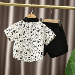 Conjunto verano para niños – Camiseta de algodón con estampado + short