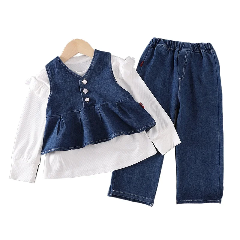 Conjunto bebé 3 piezas: chaleco, camiseta y pantalón primavera/otoño - imagen 5