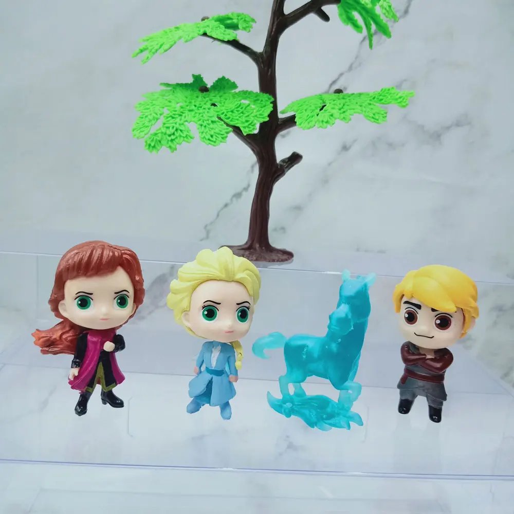 12 unids/set Frozen la reina de la nieve princesa Anna Elsa figura de acción Kristoff Sven Olaf PVC modelo muñecas colección juguete de regalo de cumpleaños - imagen 4