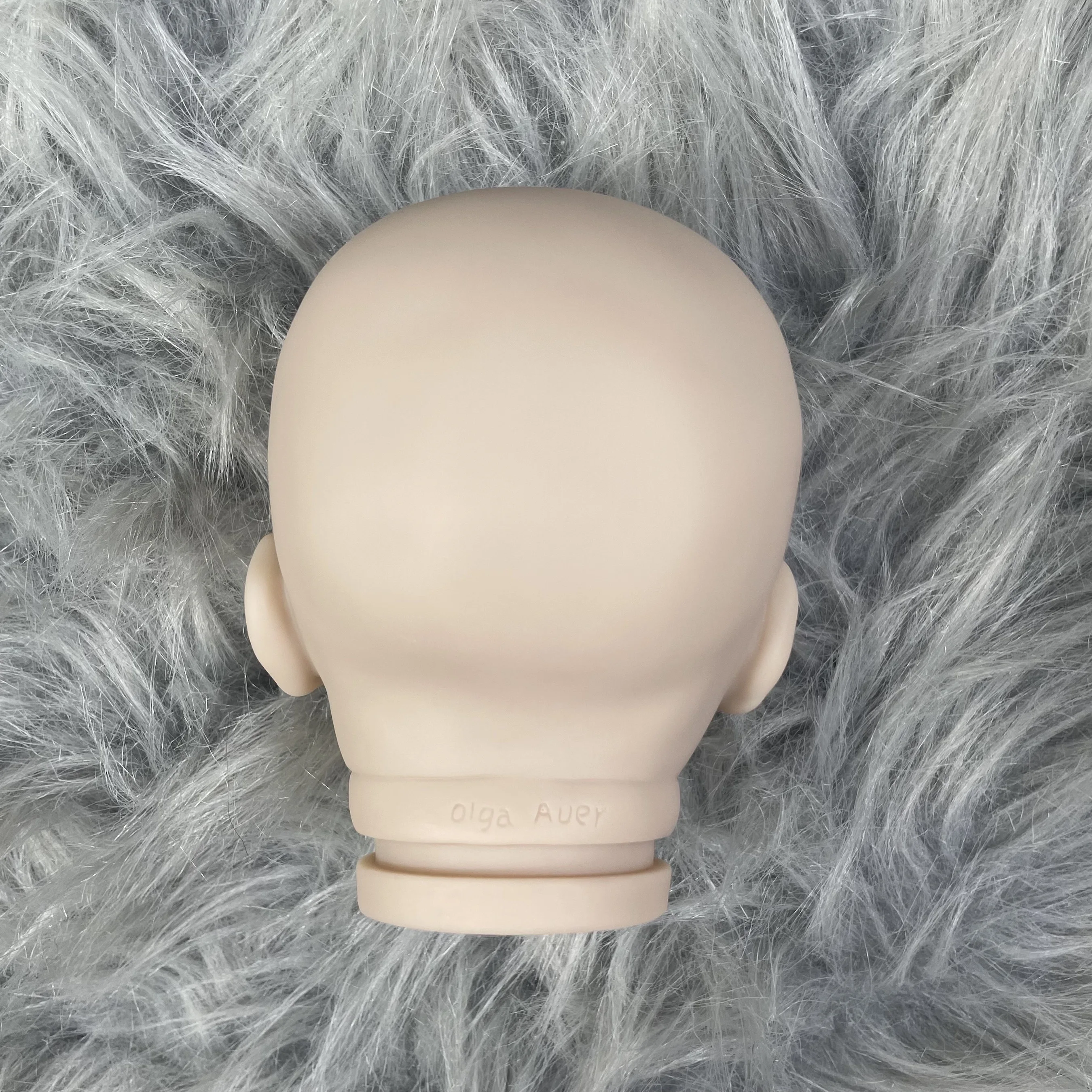 MRB-Kit de muñeca Reborn de vinilo de 19 pulgadas, molde de muñeca recién nacida realista sin terminar, sin pintar, Color fresco, en blanco, con ojos - imagen 5