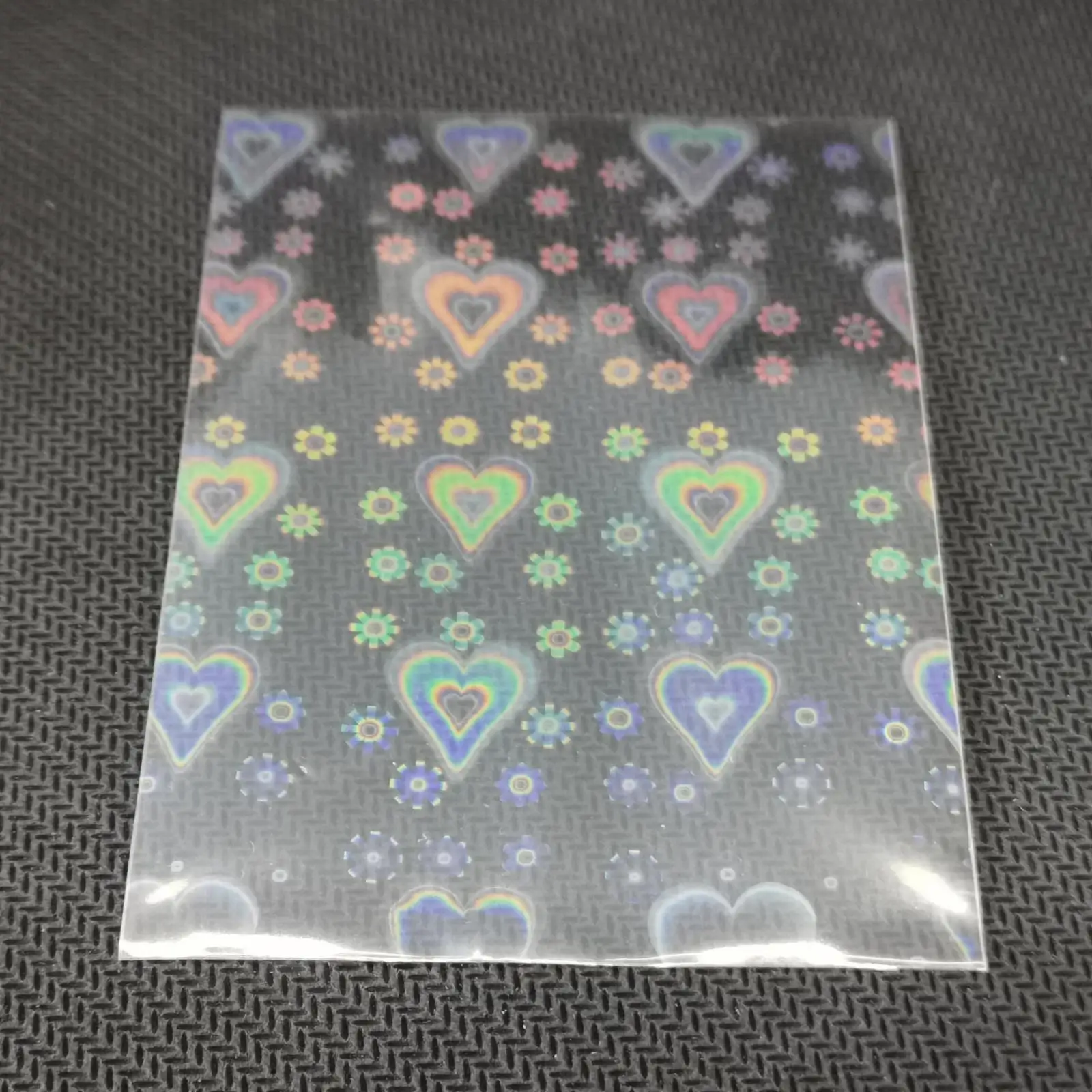 2-4pack Card Sleeves Card Collectible for Baseball Card Game Card Heart 61x88mm