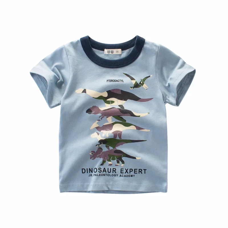 Camiseta manga corta de algodón con print para niños - imagen 3