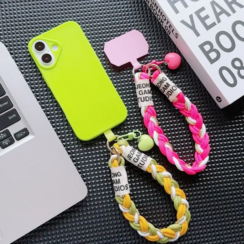 Cordón trenzado Universal para teléfono móvil, cadena colgante de nailon portátil, anillo, correa para la muñeca, llavero de cuerda desmontable para teléfono móvil - imagen 3