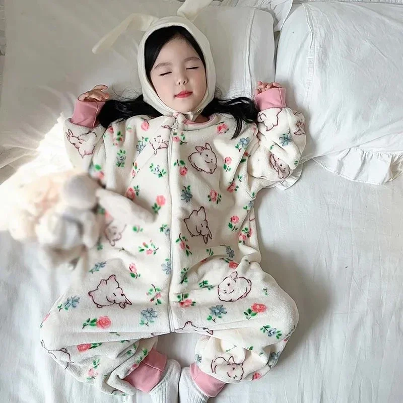 Pijama infantil de franela para niña – Cálida invierno - imagen 4