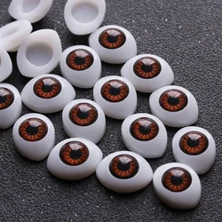 20 piezas ojos de seguridad de muñeca ovalados de plástico para ojos de juguete DIY, marionetas de juguete de animales, ojos de dinosaurio artesanales, accesorios para muñecas Bjd de ganchillo