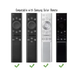 Funda de silicona para Samsung BN59-01385 BN59-01386 TM2280E, Smart TV, Control remoto células solares