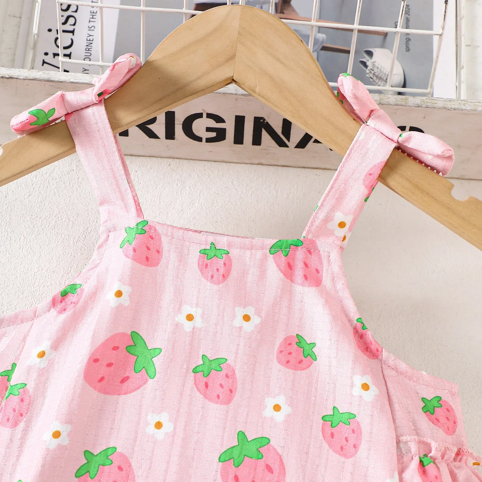 2 piezas 2025 ropa de verano para niñas pequeñas moda coreana dibujos animados lindo estampado sin mangas algodón bebé Tops + Pantalones cortos conjuntos para niños B063 - imagen 3