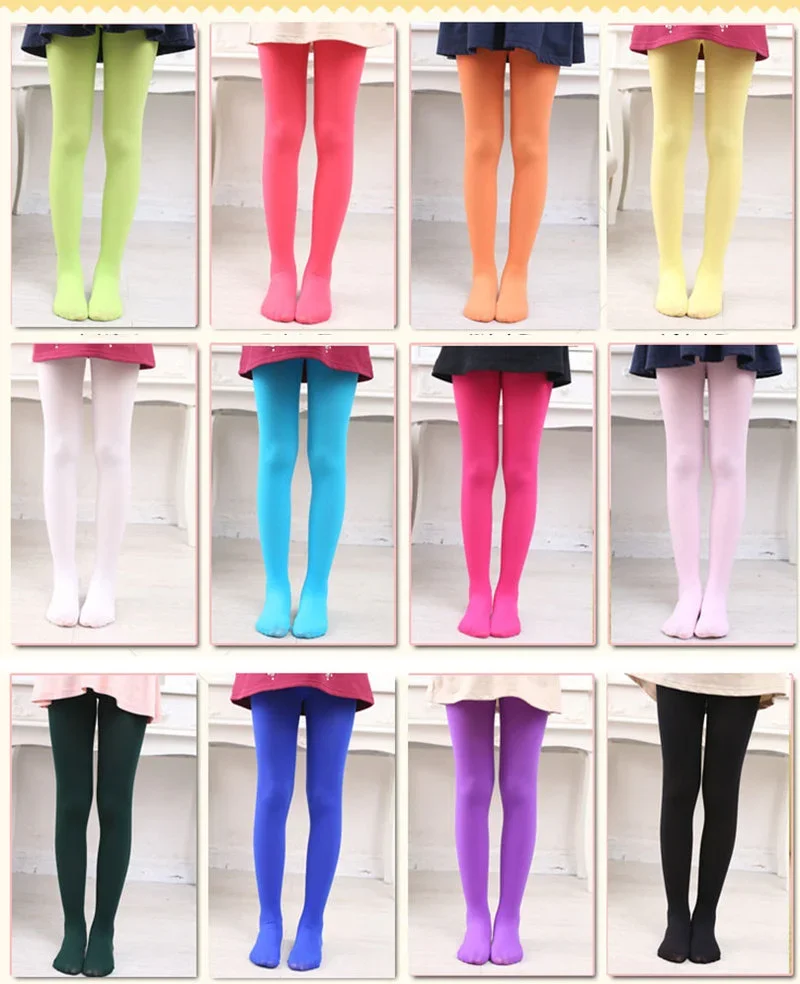 Medias de terciopelo para niños y niñas, pantimedias blancas sólidas, medias escolares de baile de Ballet, verano y primavera - imagen 3