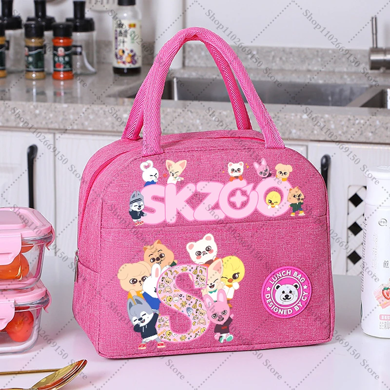 Bolso de almuerzo Anime SKZ para niñas - Aislante y divertido