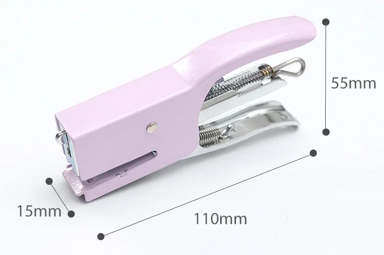 Máquina grapadora sin clavos, grapadora de Metal, alicates de embalaje, capacidad de 10-16 hojas, 1 ud. - imagen 5