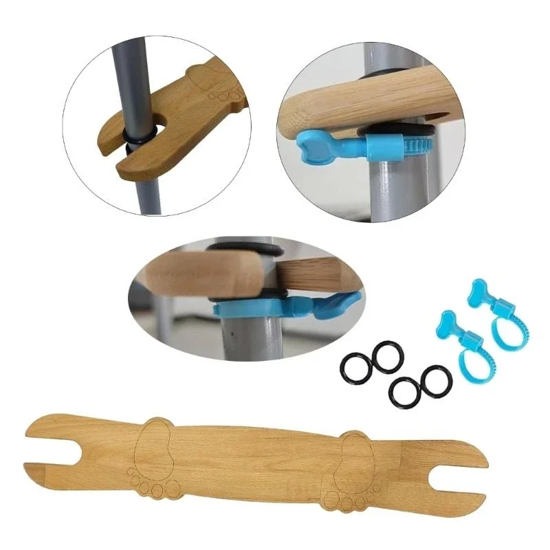 Silla alta para bebé, reposapiés, tronas ajustables para bebé, Pedal con anillos de goma, esquinas redondas, accesorio Universal para trona - imagen 4